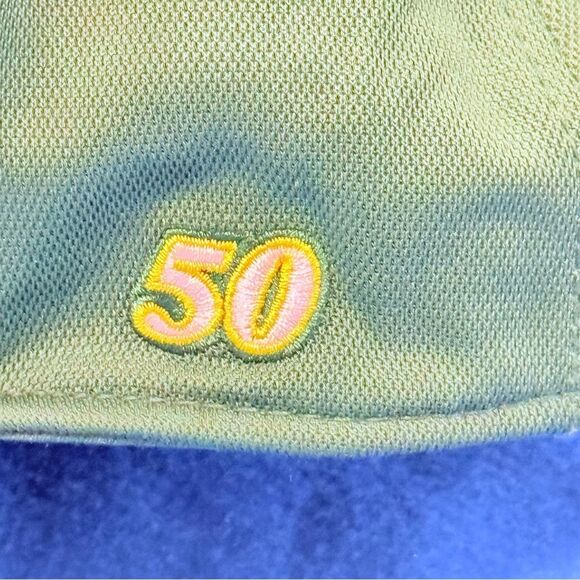 Callaway Golf Green adjustable baseball Cap with Yellow Trim embroidered - Picture 5 of 9
